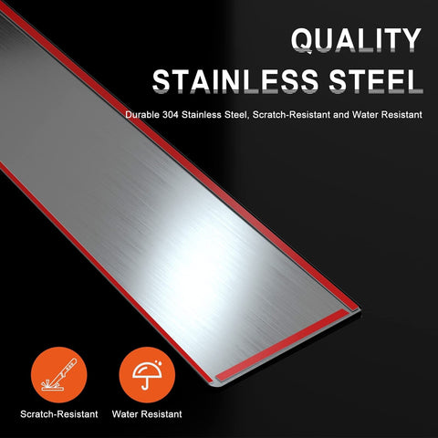ACLONG Glossy Black Stainless Steel Pillar Posts Door Window Trim Compatible ...