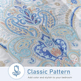 ATsense Paisley Comforter Set King, All Season 3-Piece 100% Cotton Fabric, So...