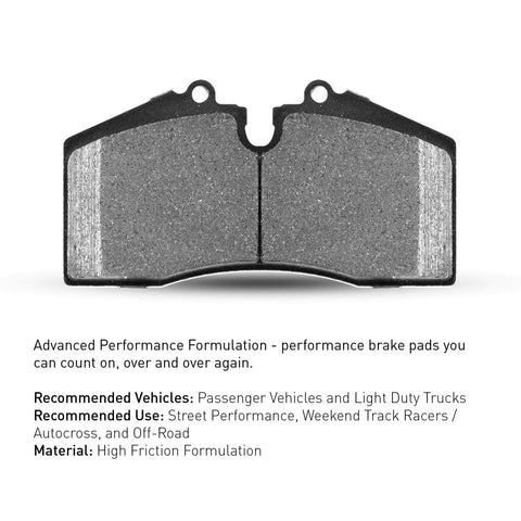 R1 Concepts Front Performance Sport Series Brake Pads 2115-0617-00| Fits 1993...