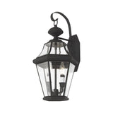 Livex Lighting 2261-04 Outdoor Wall Lantern with Clear Beveled Glass Shades, ...