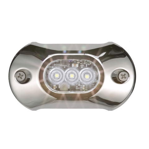 Attwood 65UW03W-7 Light Armor LED Underwater Light, Stainless Steel Bezel Whi...