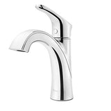 Pfister Weller Bathroom Sink Faucet, Single Handle, Polished Chrome