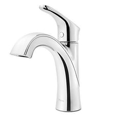 Pfister Weller Bathroom Sink Faucet, Single Handle, Polished Chrome