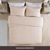 Beatrice Home Fashions Wedding Ring Chenille Bedspread, Full, Blush Bedding