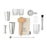 Viski 17-Piece Bar Tools Bartender Tool Kit - Cocktail Making Kit - Bartendin...