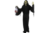 Haunted Hill Farm Life-Size Reaper Halloween Animatronic, Indoor or Outdoor H...