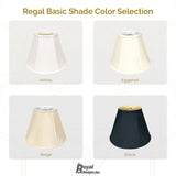 Royal Designs, Inc. Deep Empire Lamp Shade - Eggshell - 9 x 18 x 14