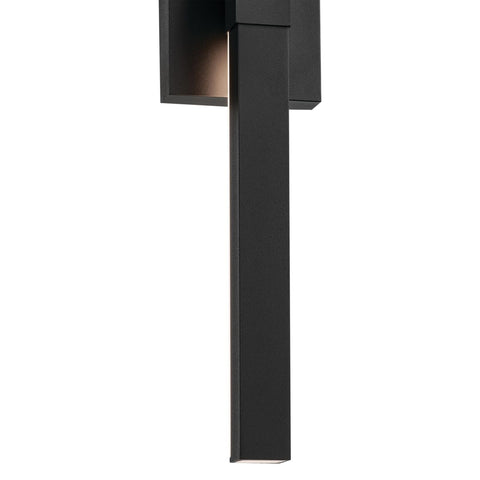 Kichler Nocar LED Textured Black Modern Garage or Patio Outdoor Wall Light fo...