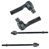 TRQ Front Inner and Outer Tie Rod Set Compatible with 2007-2011 Honda CR-V