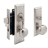 Segal SE 27600 Entry Door Mortise Lockset, 2-1/2 In. 1 Pack, Satin Nickel