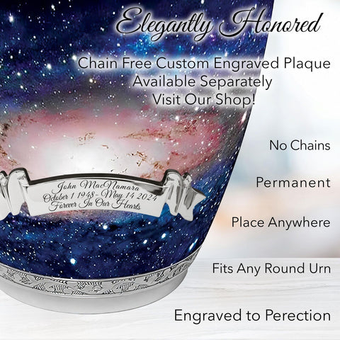 Galaxy Cremation Urn for Ashes Adult Male - Personalized Cremation Urns for H...