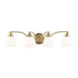 Livex Lighting 13674-02 Somerville 4-Light Bath Light, Polished Brass