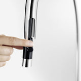 BLANCO 526397 Urbena Kitchen Faucet, 1.5 GPM, Chrome/Truffle