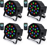 Uplights 18 RGB Led UpLights, Missyee Sound Activated DMX Uplighting, LED Par...