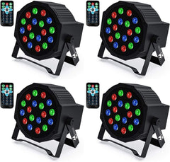 Uplights 18 RGB Led UpLights, Missyee Sound Activated DMX Uplighting, LED Par...