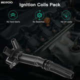 SCITOO 8Pcs Ignition Coil DG525 for Ford for F-350 Super Duty 6.2L 2011-2016 ...