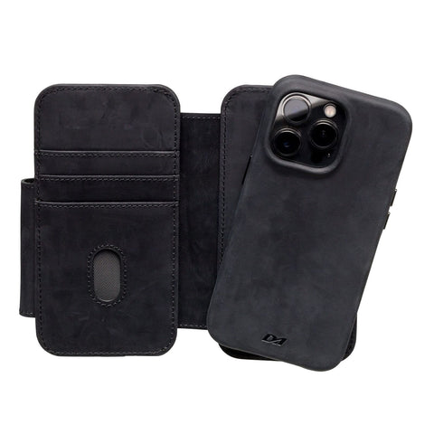 Classic V5 Leather Wallet Case with Detachable Magnetic Phone Case Compatible...