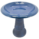 Arcadia Garden Products Fiberclay Bird Bath Outdoor Garden Decor, Antique Vin...