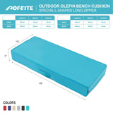 Outdoor Olefin Water-Resistant Bench Cushion, Weather and Fade Resistant 48&#822