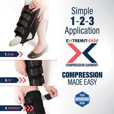 Compression Garment 30-50 mmHg Lower Leg Compression Wrap - Ideal for Mild to...