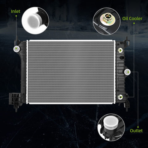 AUTOSAVER88 Radiator Compatible with 2012 2013 2014 2015 2016 2017 2018 Chevr...