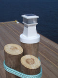 Dock Edge Solar Dock Light Piling Light, White