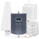 Cell Phone Booster for Home & Multi-Room, Cell Phone Signal Booster with 2 In...