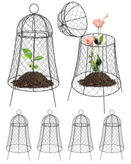 Chicken Wire Cloche for Outdoor Plants, Chicken Wire Plant Protector, Large G...
