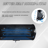23 Inch 144W LED Light Bar White/Amber Flasing Strobe Light with Six Modes Dr...