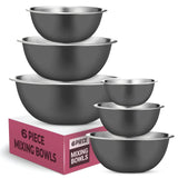 FineDine Stainless Steel Dishware Bowls - Easy To Clean, Nesting Bowls for Sp...