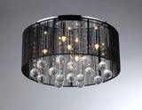 Warehouse of Tiffany Jasmine Crystal Chandelier,Black, 9"