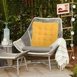 Tiita Patio Square Chair Cushions 22 x 22 Inch Outdoor Floor Pillows for Sitt...