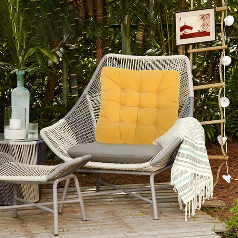 Tiita Patio Square Chair Cushions 22 x 22 Inch Outdoor Floor Pillows for Sitt...