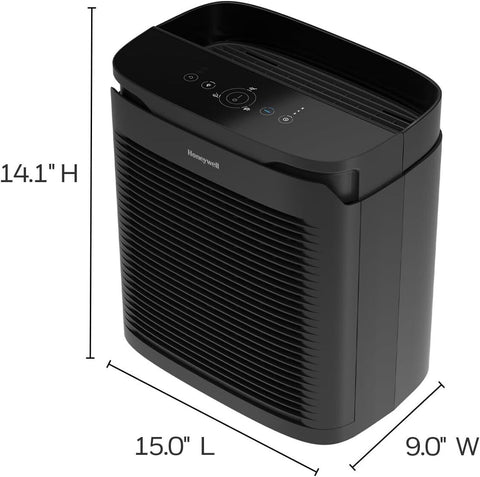 Honeywell PowerPlus HEPA Air Purifier, Allergen Reducer for Black