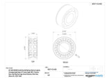 SKF 3309 DNRCBM Double Row Ball Bearing, Maximum Capacity, Converging Angle D...