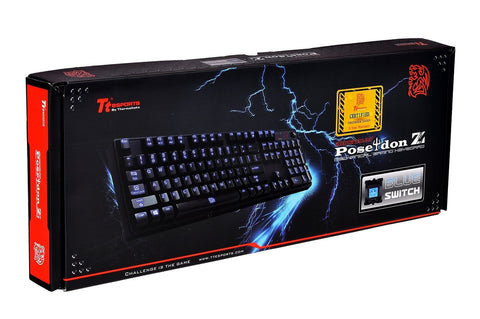 Tt eSPORTS Thermaltake Tt e Sports Poseidon Z Blue Switches with 4-Level Brig...