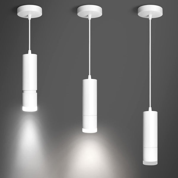 OKELI Modern Pendant Lights,White LED Mini Kitchen Island Lights Adjustable F...