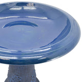 Arcadia Garden Products Fiberclay Bird Bath Outdoor Garden Decor, Antique Vin...