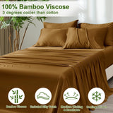 PHF 6PCS 100% Rayon Derived from Bamboo_ Sheets Set Queen Size,Cooling Sheets...