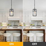 Modern Black Pendant Lights Kitchen Island, Crystal Kitchen Island Lighting w...