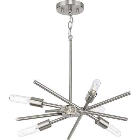 Progress Lighting P400108-009 Astra Chandeliers, Brushed Nickel