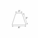 Aspen Creative 32116-9A Small Hardback Empire Shape Chandelier Clip-On Lamp S...
