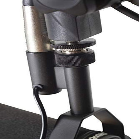 Gator Frameworks Deluxe Desk-Mounted Broadcast Microphone Boom Stand Black