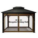 Gazebo Universal Replacement Mosquito Netting &#8211; Hugline 10' x 12' Outdoor