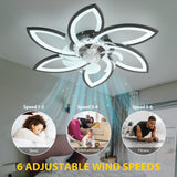 30" Modern Ceiling Fan with Lights Remote Control, Low Profile Ceiling Fan wi...