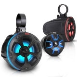 Pyle 2-Way Waterproof Off Road Speakers - 4" 800W Active Passive Marine Grade...