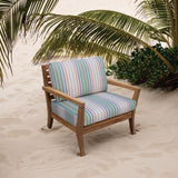 Tommy Bahama Deep Seating Lounge Cushion, 26" X 26" X 4", Bandeau Pastel