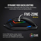 Corsair Dark Core RGB Pro, Wireless FPS/MOBA Gaming optical Mouse with SLIPST...