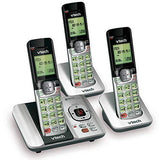 VTech CS6529-3 3-Handset Expandable Cordless Phone with Answering Silver