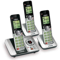 VTech CS6529-3 3-Handset Expandable Cordless Phone with Answering Silver